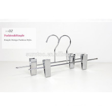 New Design Beautiful Silver Color Metal Pants Hanger with clips